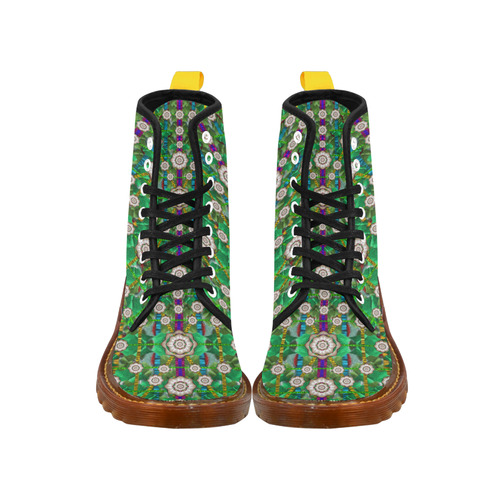 pearl flowers in the glowing forest Martin Boots For Women Model 1203H