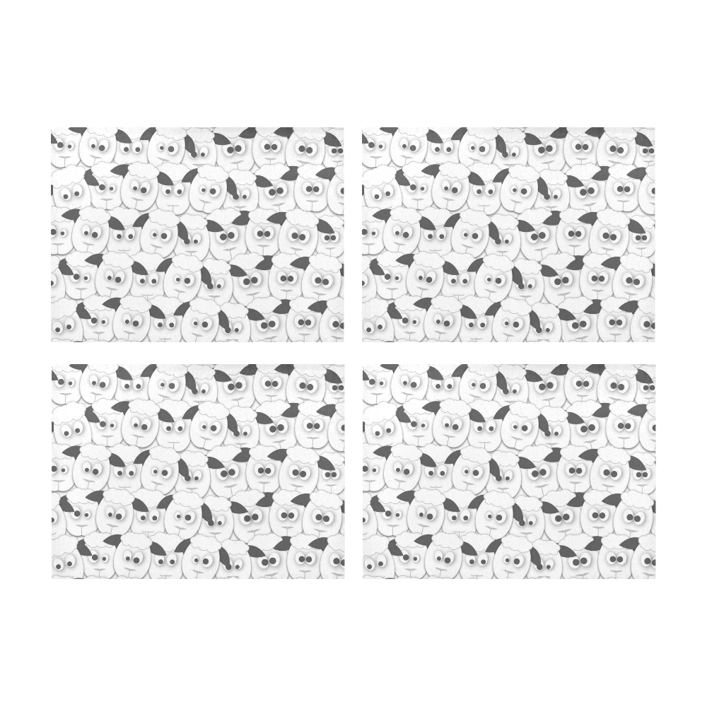 Crazy Herd of Sheep Placemat 14’’ x 19’’ (Set of 4)
