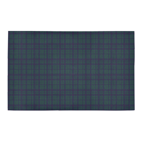 Green Plaid Rock Style Bath Rug 20''x 32''