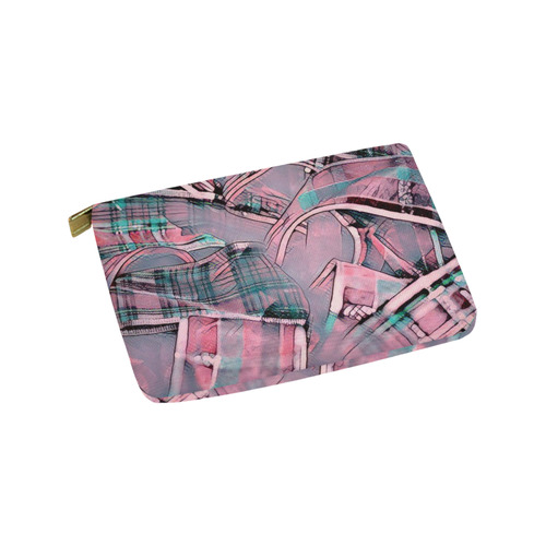 another modern moment, pink by FeelGood Carry-All Pouch 9.5''x6''