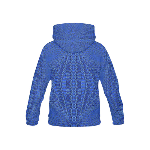 Shades_of_Blue All Over Print Hoodie for Kid (USA Size) (Model H13)