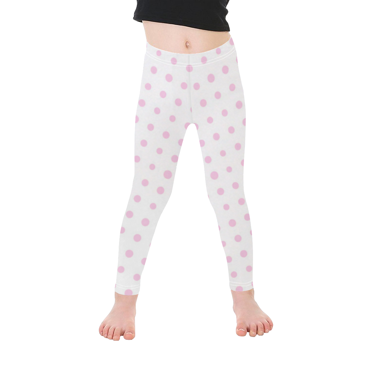 polka-dot-summer Kid's Ankle Length Leggings (Model L06)