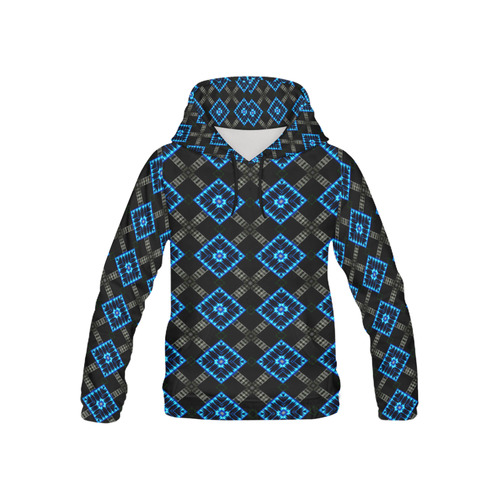the blue diamond All Over Print Hoodie for Kid (USA Size) (Model H13)