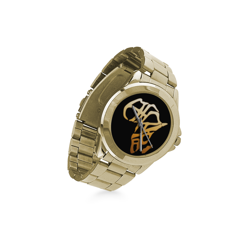 Afrika logo custom Handwatch_CAM237Design Custom Gilt Watch(Model 101)