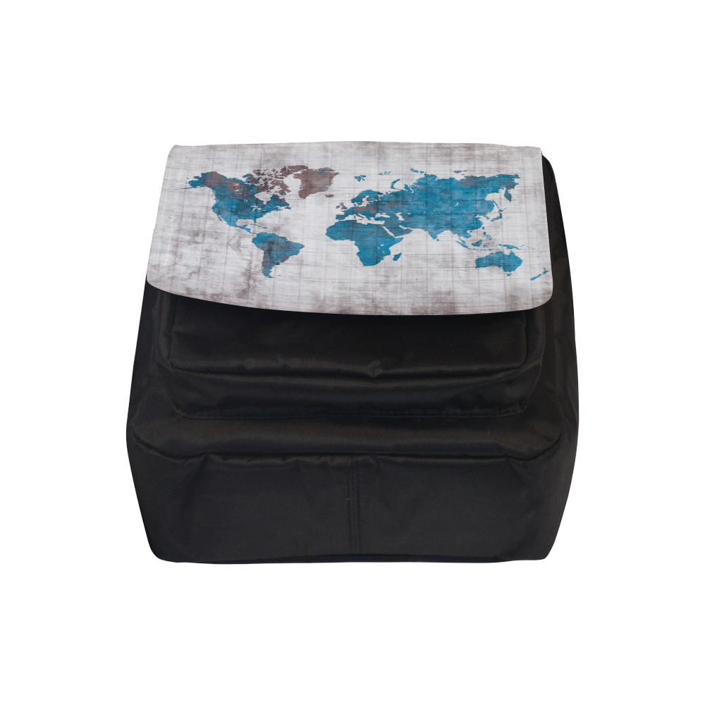 world map Crossbody Nylon Bags (Model 1633)