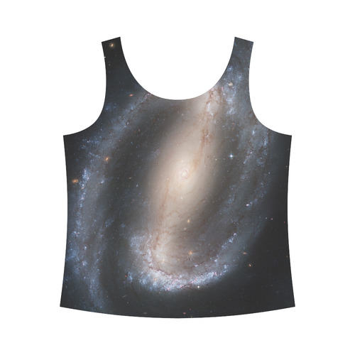 Barred spiral galaxy NGC 1300 All Over Print Tank Top for Women (Model T43)