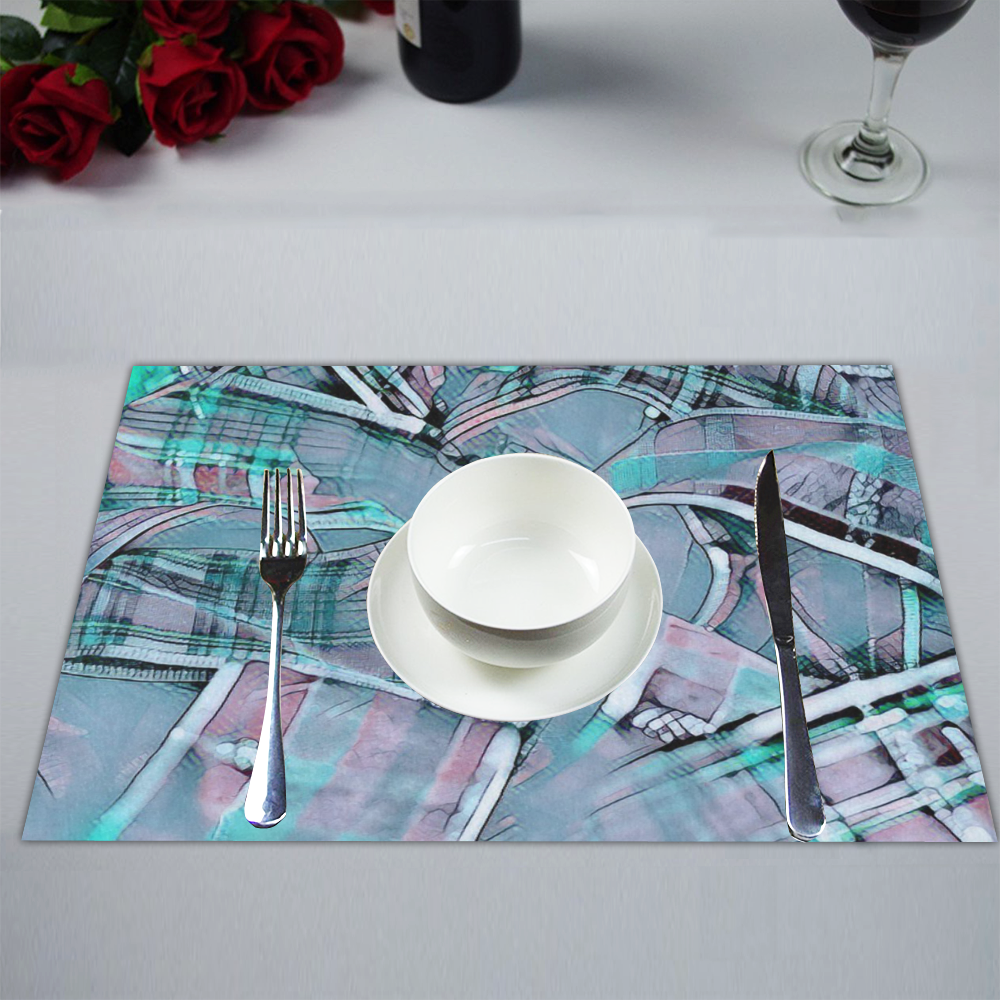another modern moment, aqua by FeelGood Placemat 14’’ x 19’’