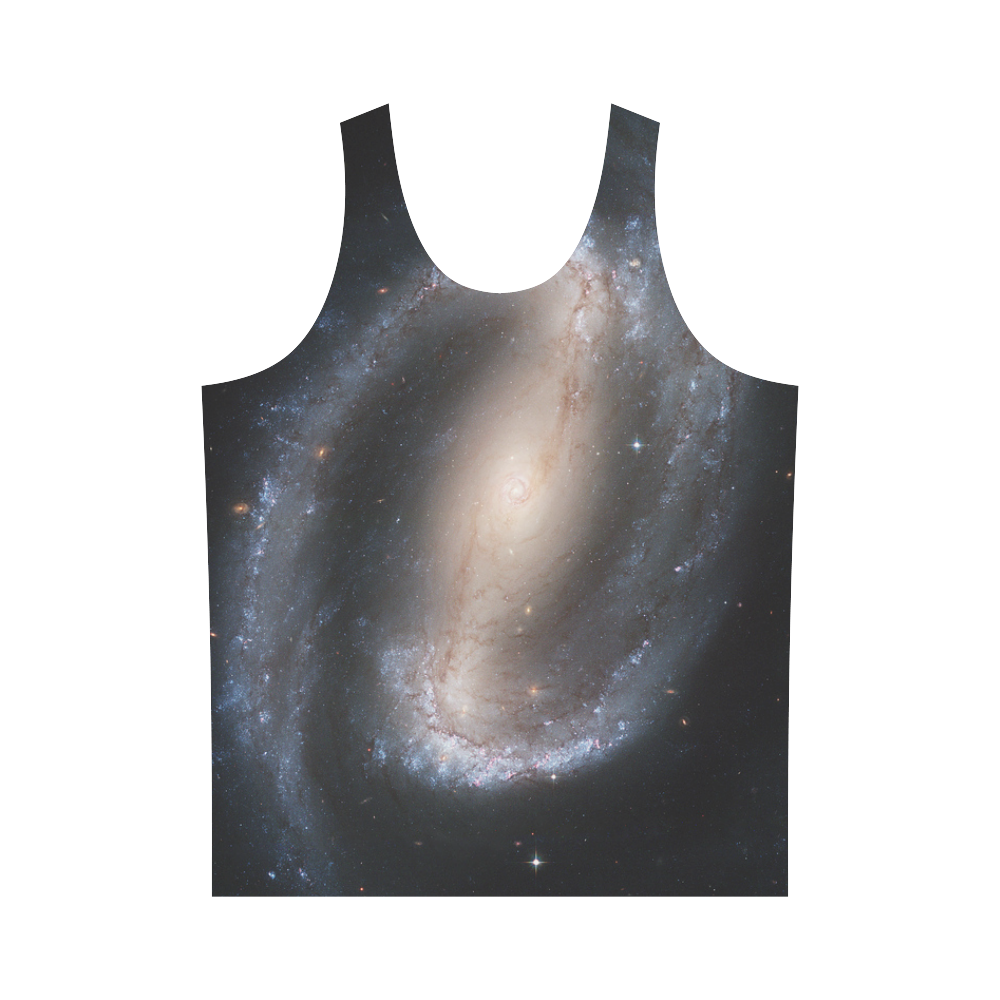 Barred spiral galaxy NGC 1300 All Over Print Tank Top for Men (Model T43)