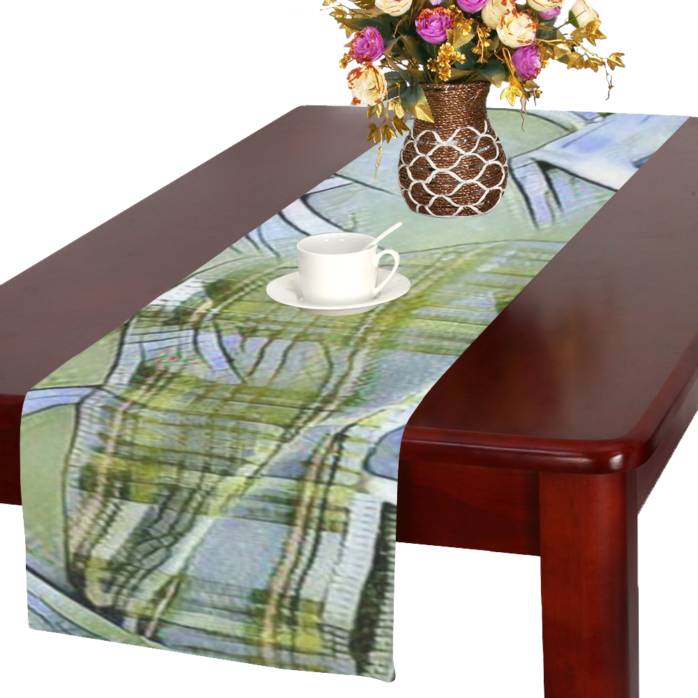 another modern moment, yellow by FeelGood Table Runner 16x72 inch