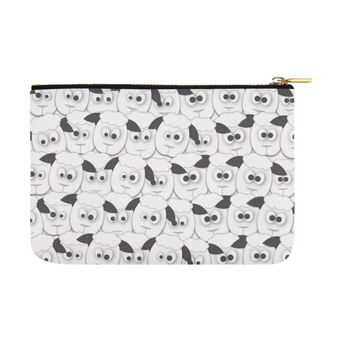 Crazy Herd of Sheep Carry-All Pouch 12.5''x8.5''