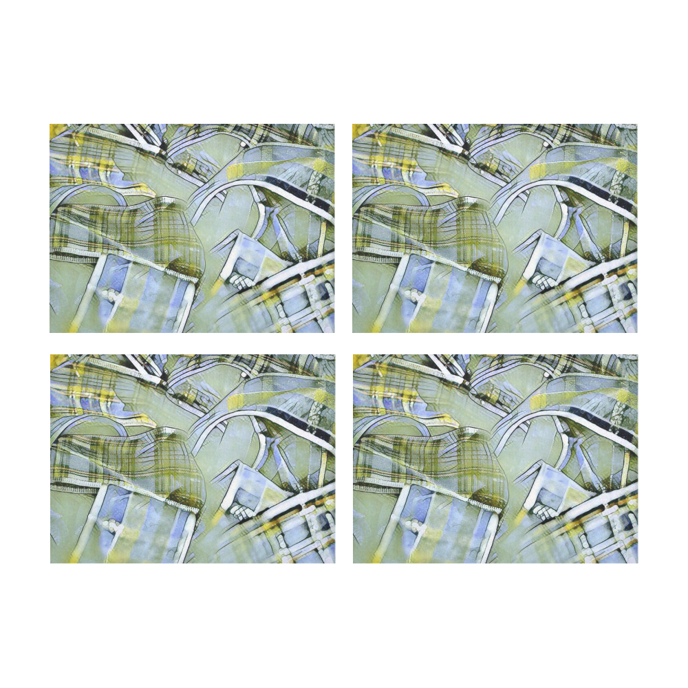 another modern moment, yellow by FeelGood Placemat 14’’ x 19’’ (Set of 4)