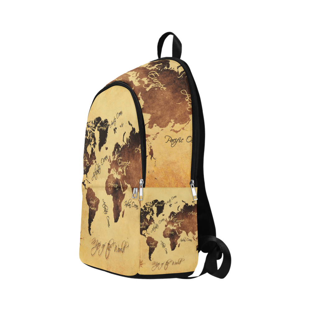 Map Backpack world map Fabric Backpack for Adult (Model 1659) | ID: D1722442