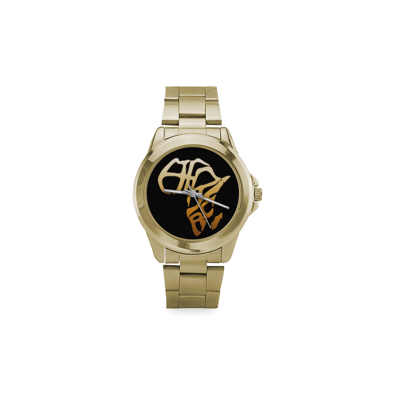 Afrika logo custom Handwatch_CAM237Design Custom Gilt Watch(Model 101)
