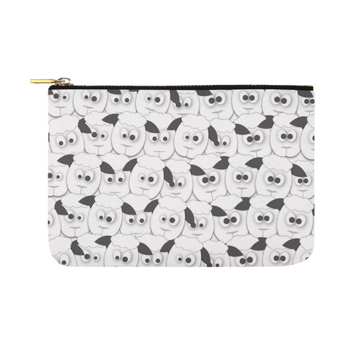 Crazy Herd of Sheep Carry-All Pouch 12.5''x8.5''