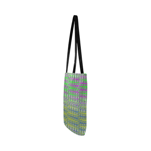 Colorful Pastel Zigzag Waves Pattern Reusable Shopping Bag Model 1660 (Two sides)