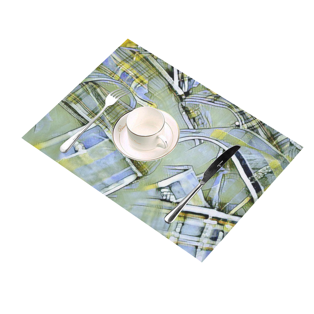 another modern moment, yellow by FeelGood Placemat 14’’ x 19’’ (Set of 4)