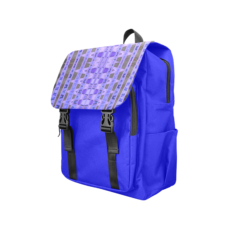 Blue Black Abstract Pattern Casual Shoulders Backpack (Model 1623)