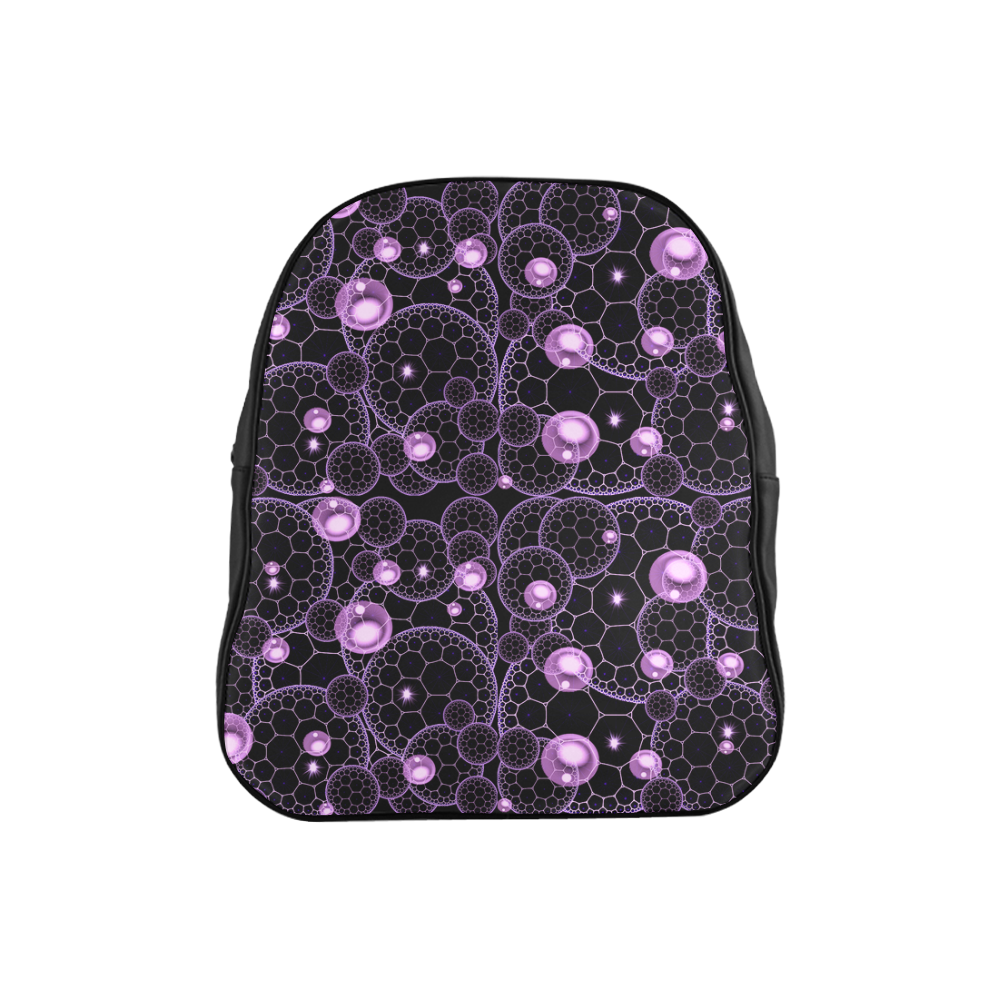 bubbles purple kids bag School Backpack (Model 1601)(Small)