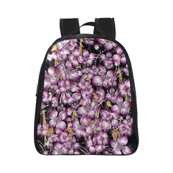 floral is the new black 3 kids bags School Backpack (Model 1601)(Small)