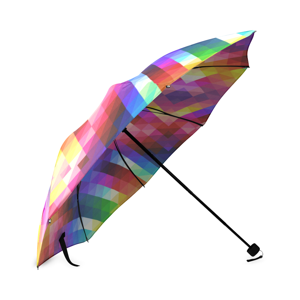 Boho ccolorful pattern Foldable Umbrella (Model U01)