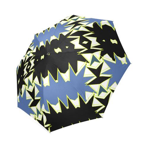 Black and blue Foldable Umbrella (Model U01)