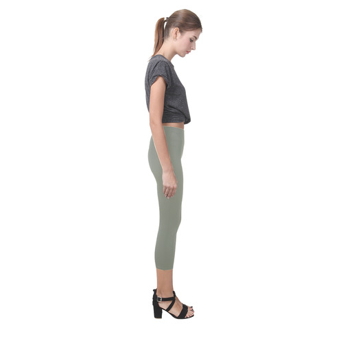 Camouflage Green Capri Legging (Model L02)