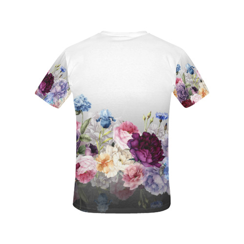 SANDRA 45 X 45 2 All Over Print T-Shirt for Women (USA Size) (Model T40)