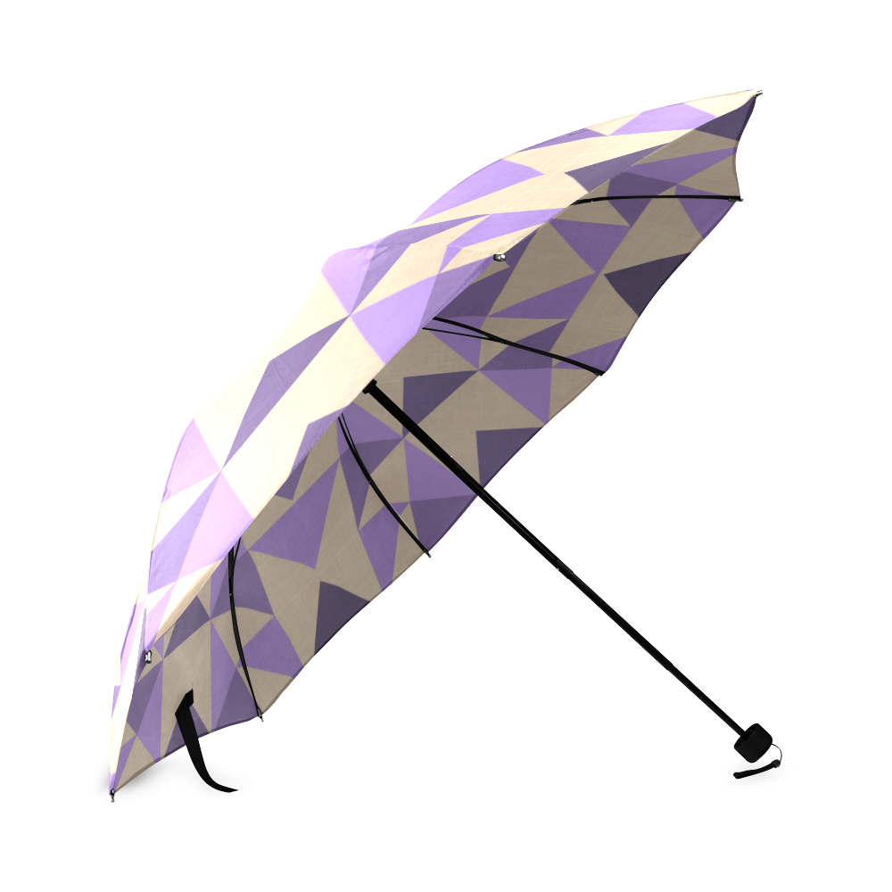 Purple aztec geometry Foldable Umbrella (Model U01)