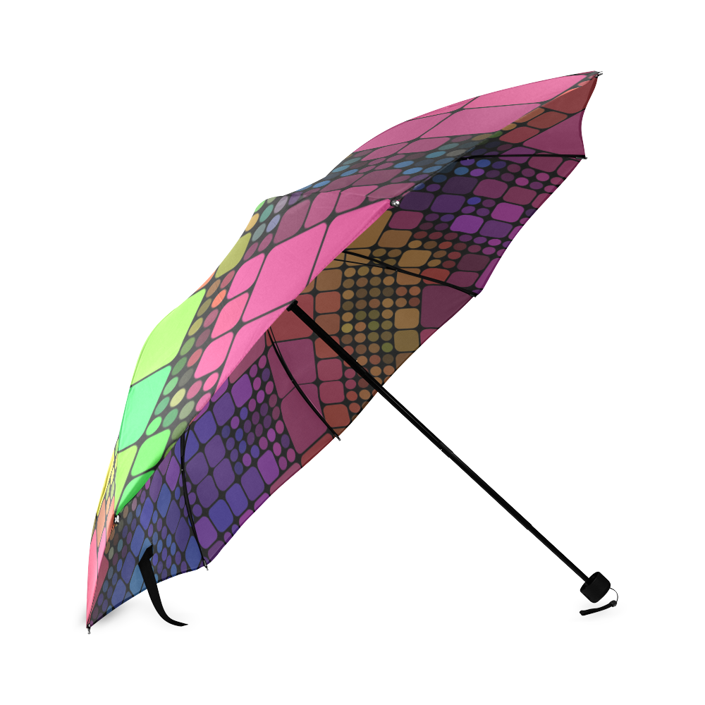 Disco party pattern Foldable Umbrella (Model U01)