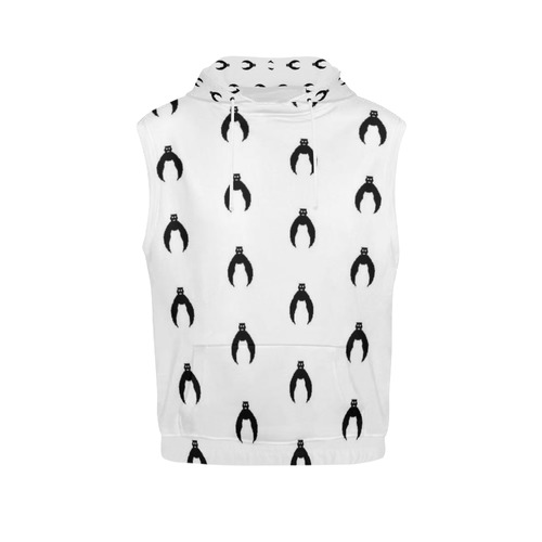 Funny Halloween - Bat Pattern 2 by JamColors All Over Print Sleeveless Hoodie for Women (Model H15)