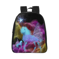 unicorn fantasy kids bags School Backpack (Model 1601)(Small)