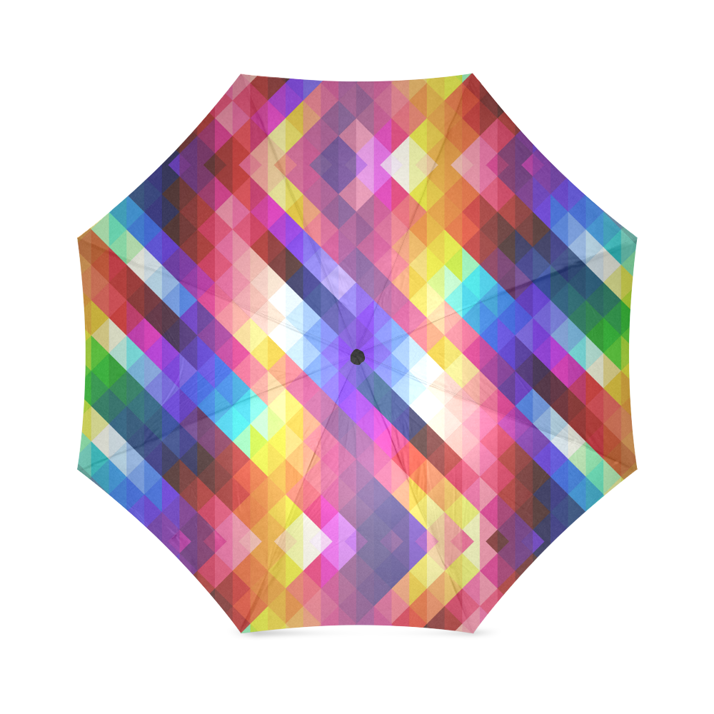 Boho ccolorful pattern Foldable Umbrella (Model U01)