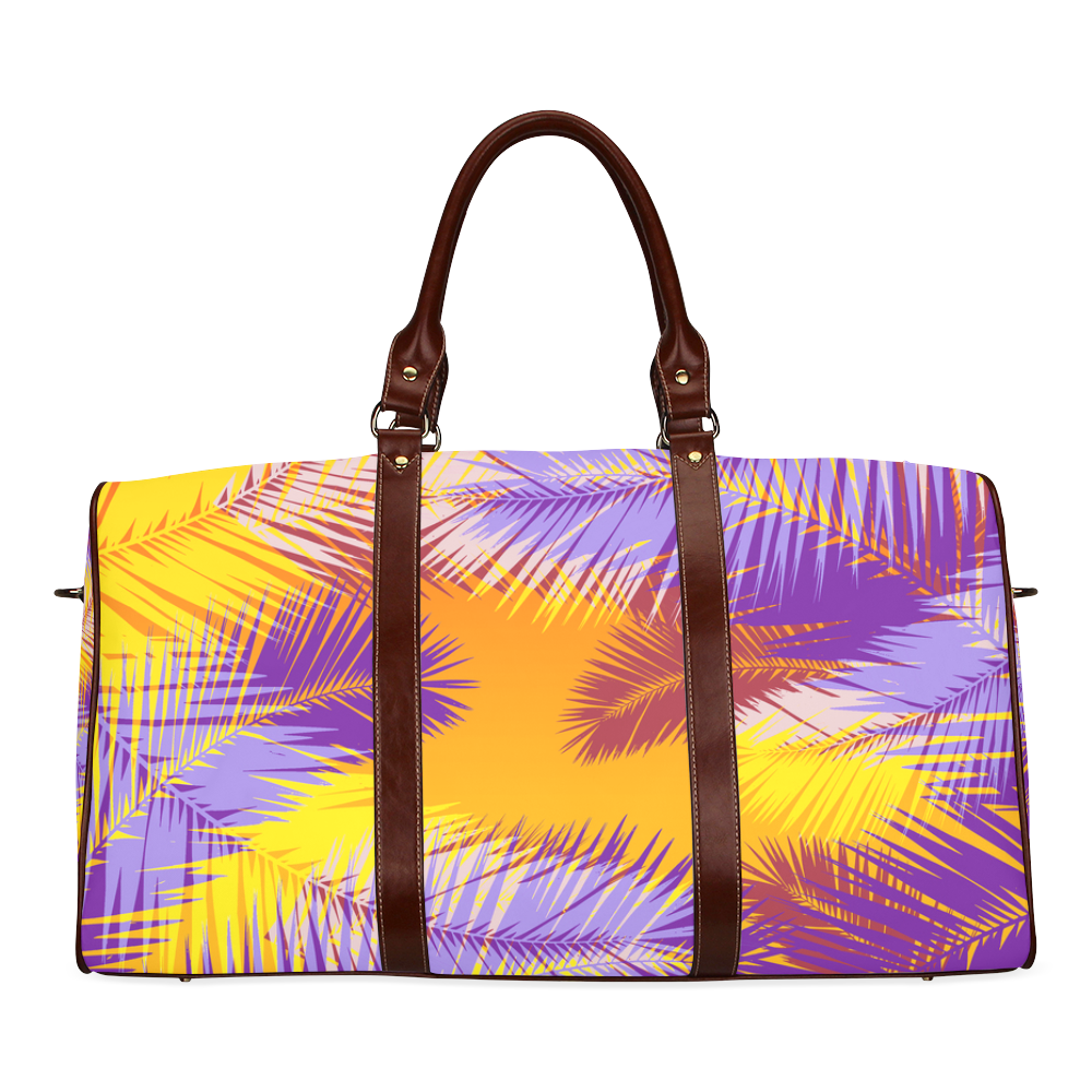 Tropical Summer Pop Art Hipster Waterproof Travel Bag/Large (Model 1639)