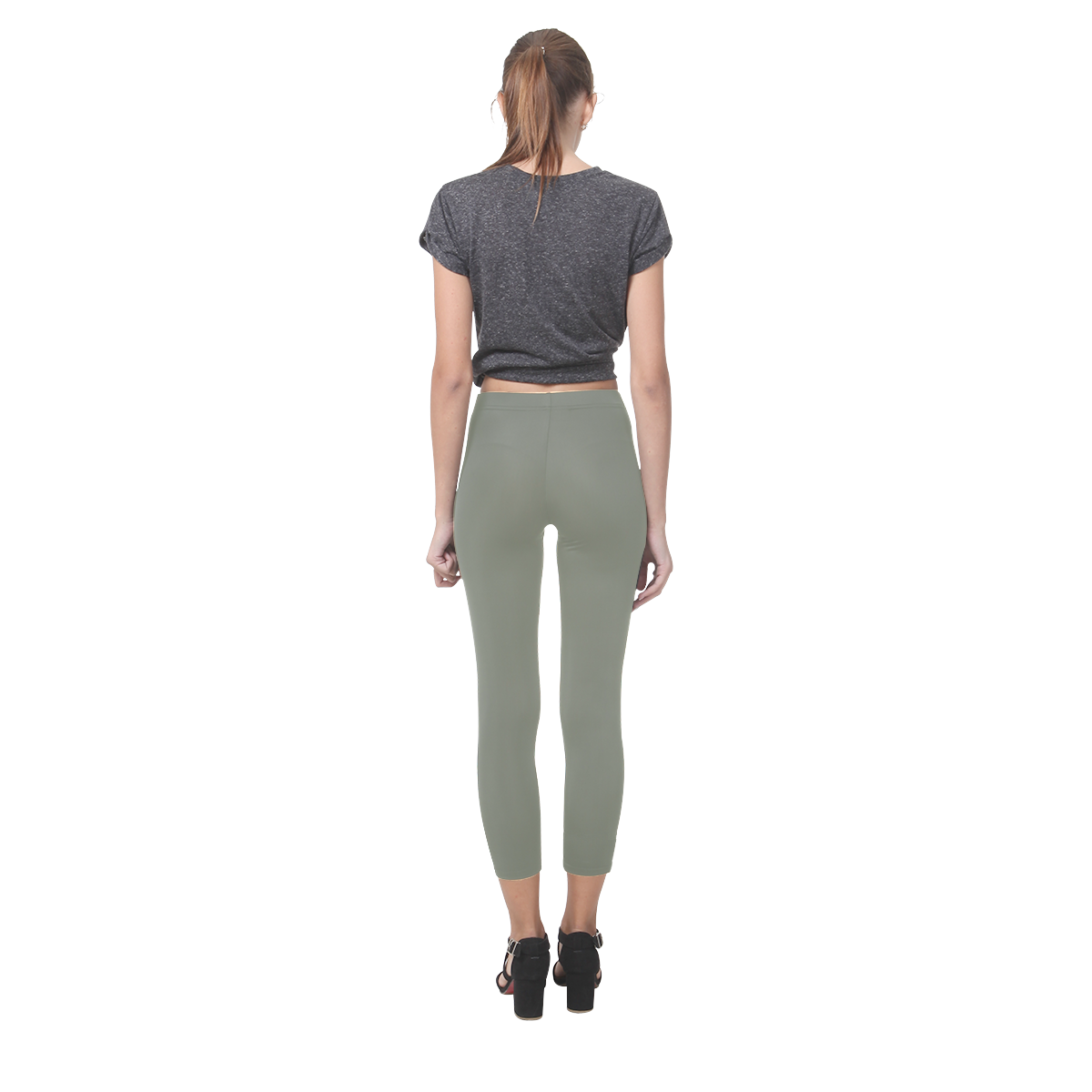 Camouflage Green Capri Legging (Model L02)