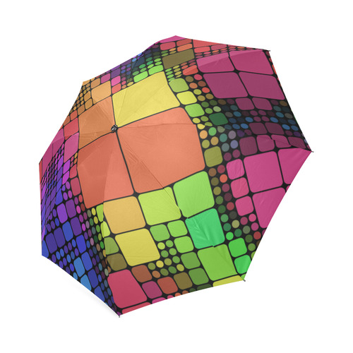 Disco party pattern Foldable Umbrella (Model U01)