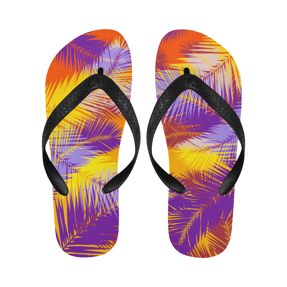 Tropical Summer Pop Art Hipster Flip Flops for Men/Women (Model 040)