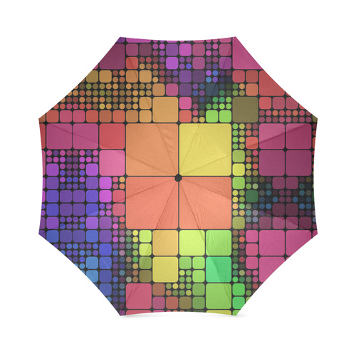 Disco party pattern Foldable Umbrella (Model U01)