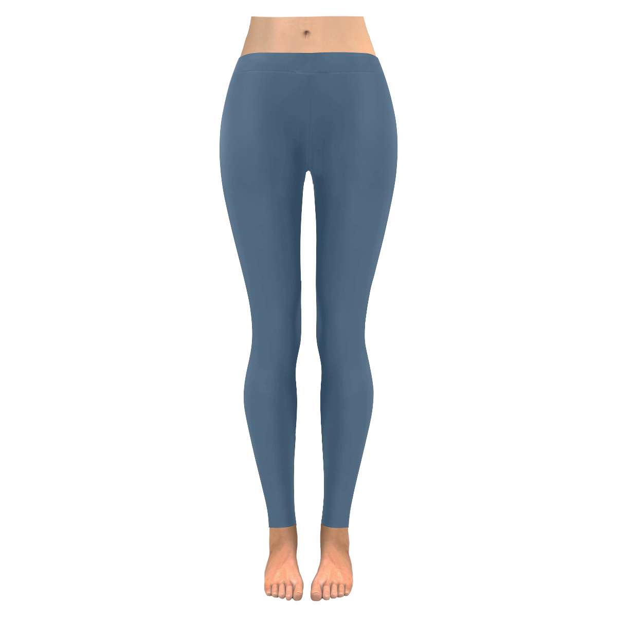 Blue Bayoux Women's Low Rise Leggings (Invisible Stitch) (Model L05)