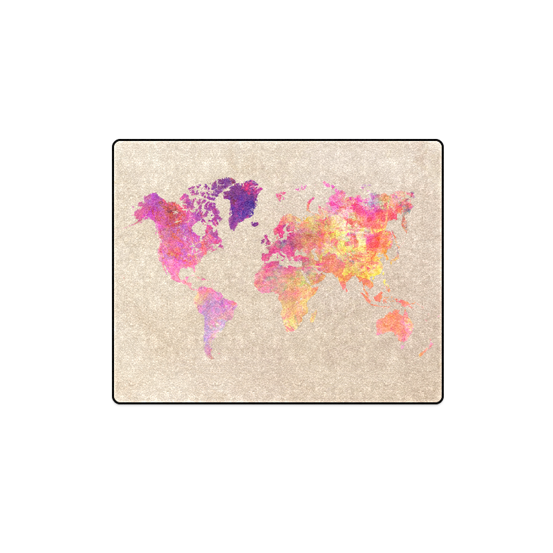 world map Blanket 40"x50" ID D1728213