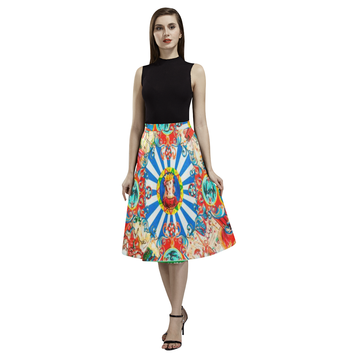Siculo__ceramic_skirt_ Aoede Crepe Skirt (Model D16)