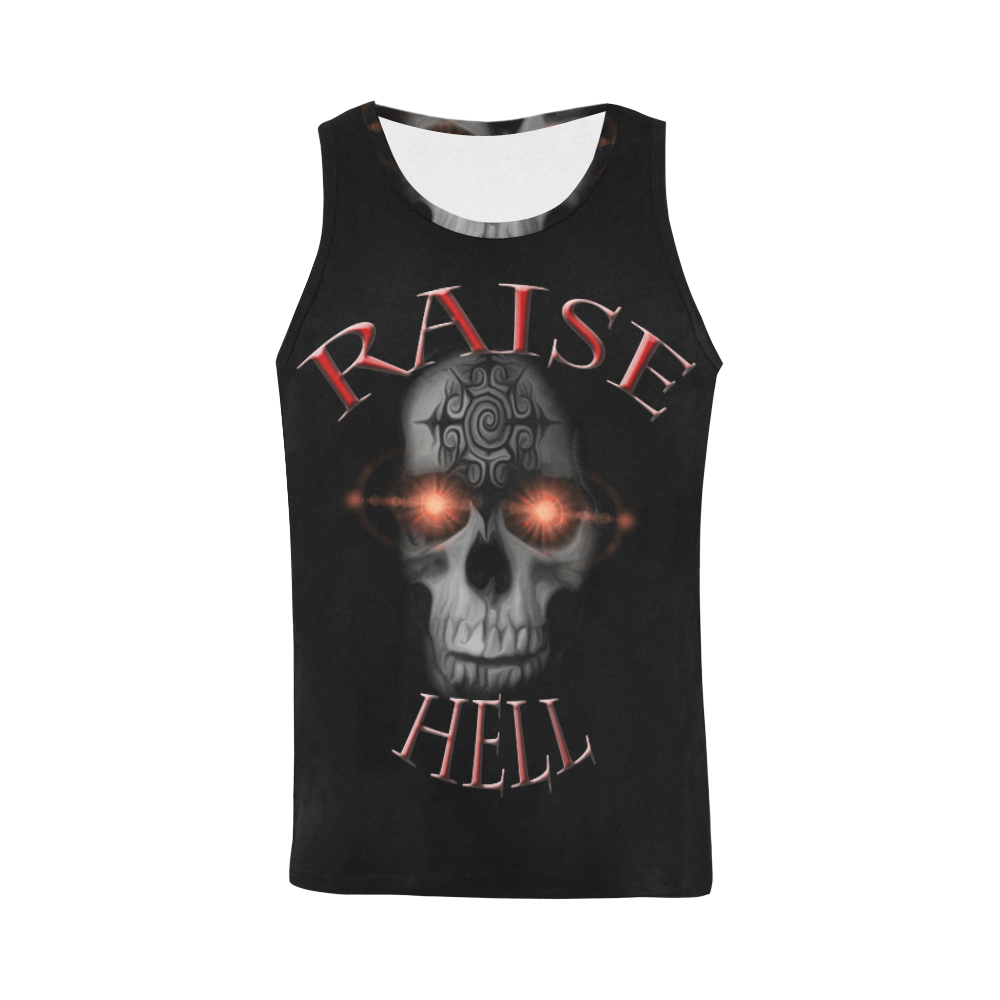 raise hell skull All Over Print Tank Top for Men (Model T43)
