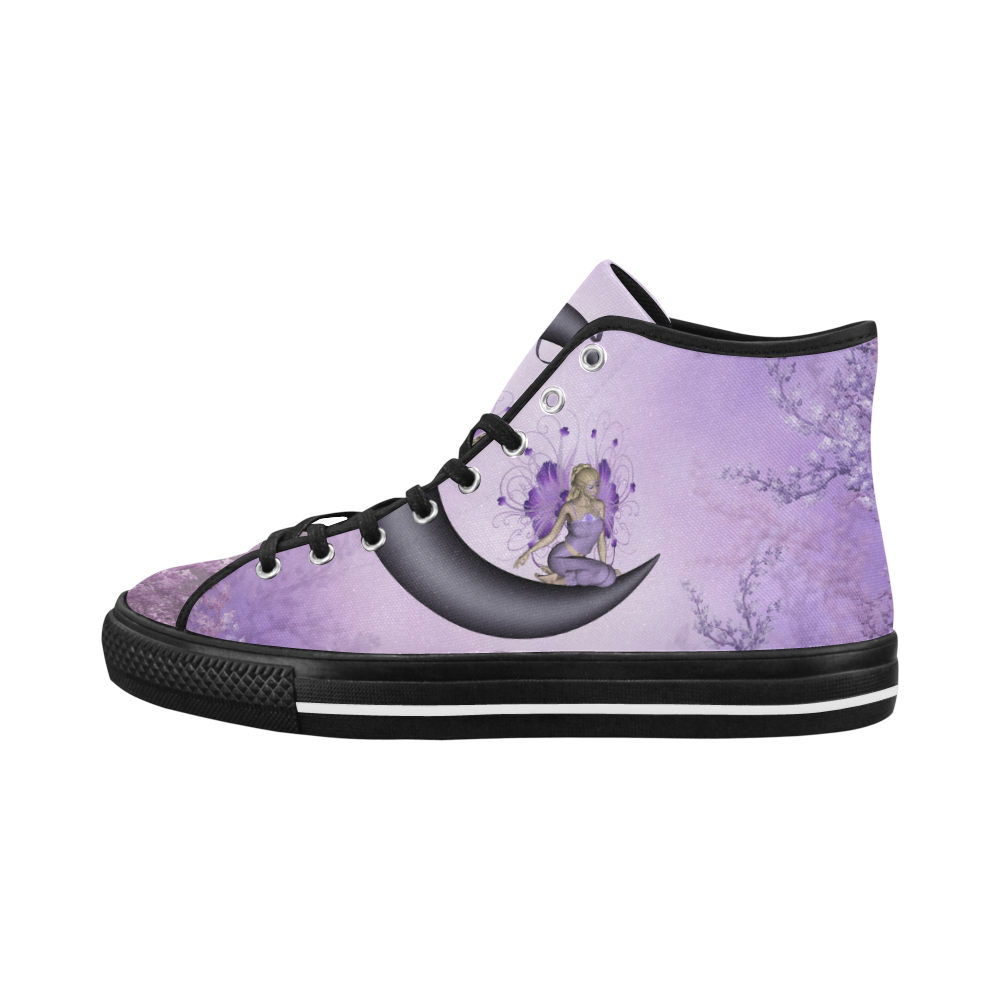 Wonderful fairy on the moon Vancouver H Men's Canvas Shoes/Large (1013-1)