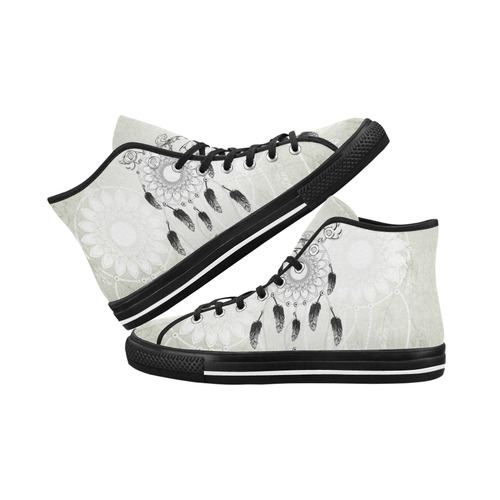 Dreamcatcher in black and white Vancouver H Men's Canvas Shoes/Large (1013-1)