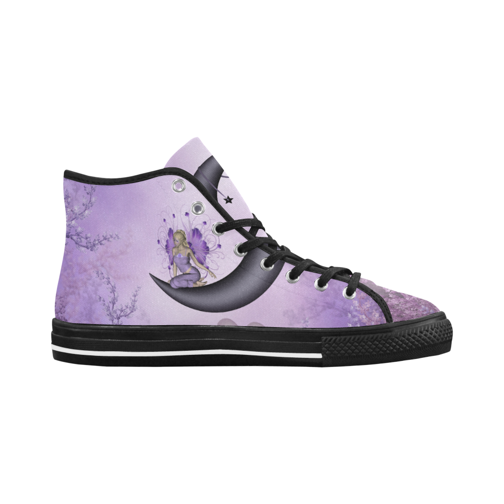 Wonderful fairy on the moon Vancouver H Men's Canvas Shoes/Large (1013-1)