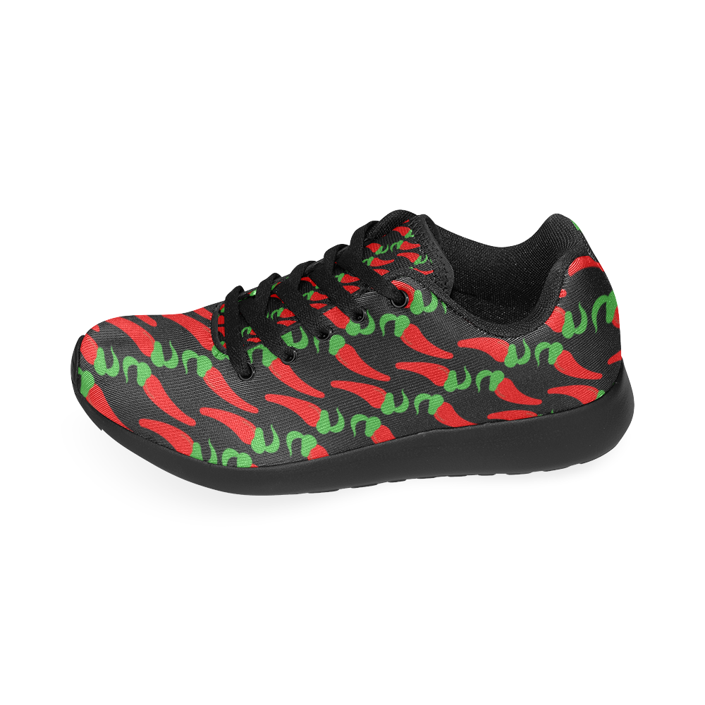 Red Hot Chilli Pepper Pattern Women’s Running Shoes (Model 020)