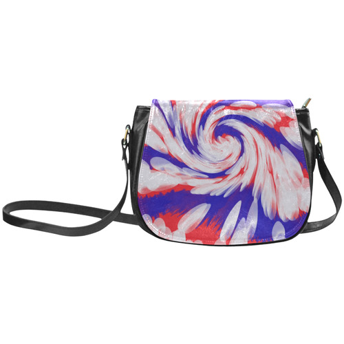 Red White Blue USA Patriotic Abstract Classic Saddle Bag/Small (Model 1648)