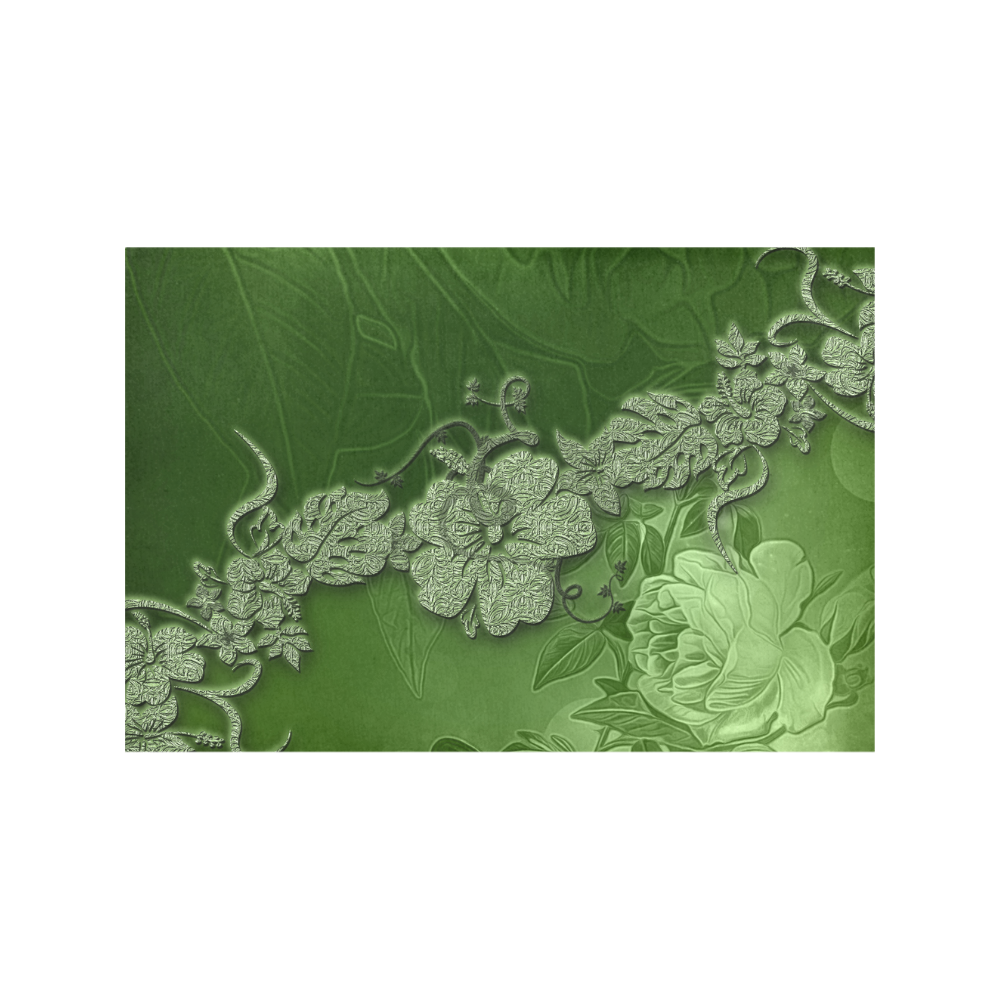 Wonderful green floral design Placemat 12’’ x 18’’ (Set of 2)