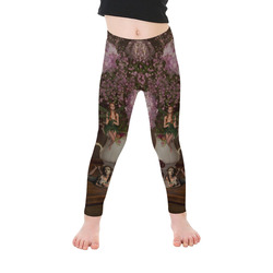 A Fairy Dreaming In Pastel Kid's Ankle Length Leggings (Model L06)