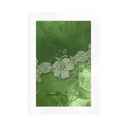 Wonderful green floral design Art Print 16‘’x23‘’