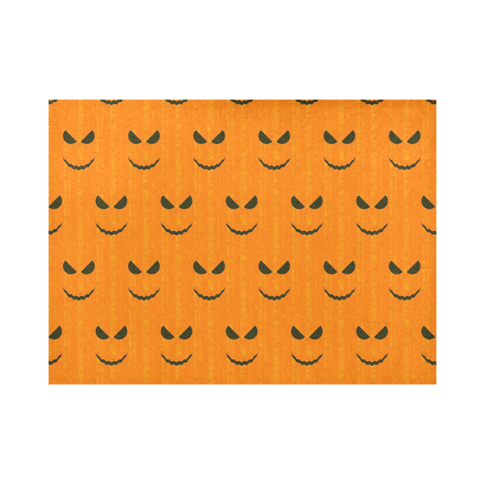 Funny Halloween - Face Pattern by JamColors Placemat 14’’ x 19’’ (Set of 6)